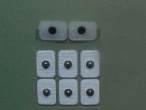 White Cloth Moveable Pre-Gelled EMG Sensors
